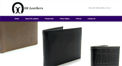 Desktop Screenshot of oxleathers.com