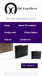 Mobile Screenshot of oxleathers.com